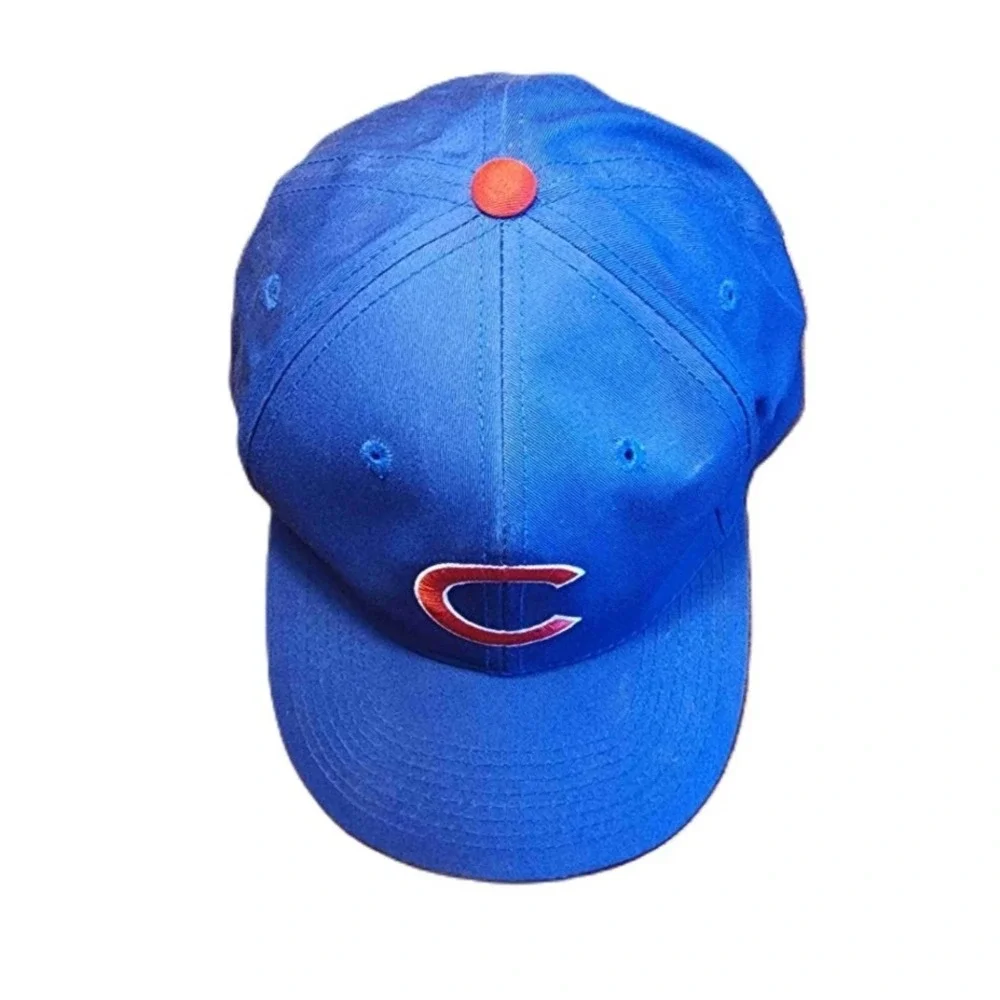 Chicago Cubs Baseball Cap Blue Red C Logo Adjustable Snapback Outdoor Kids S/M‎
